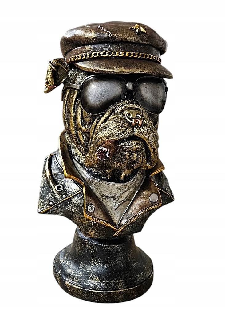 Busta Pes Buldog ako Boss Figúrka kl