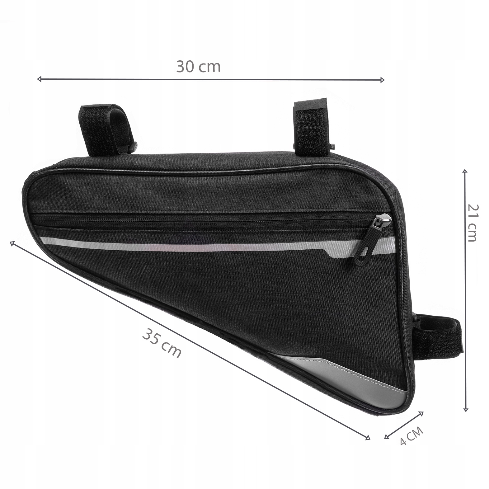 TORBA SAKWA ROWEROWA POD RAMĘ WODOODPORNA ETUI BAGAŻNIK NA ZAMEK + ODBLASKI Pojemność 1.3 l