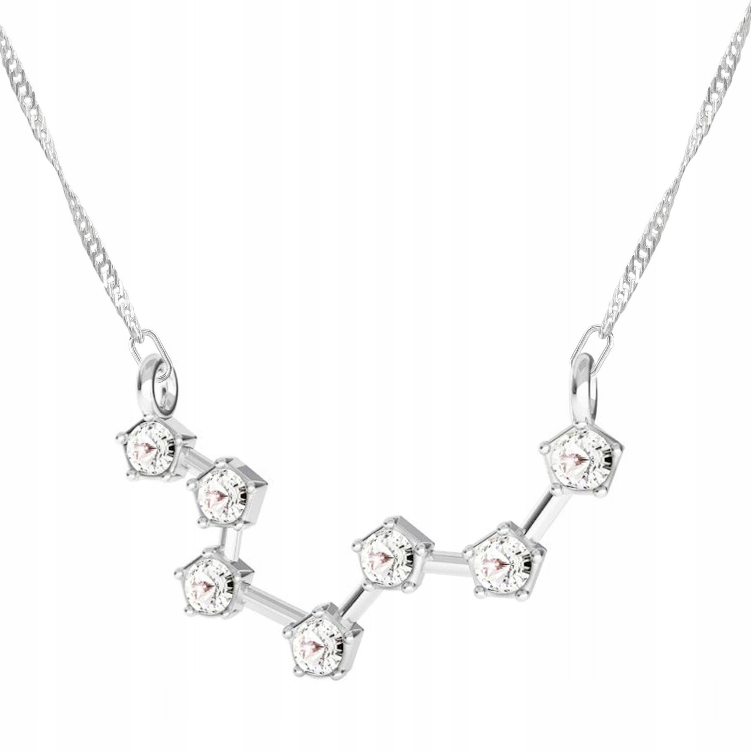 Stříbrný náhrdelník pro ryby Znamení zvěrokruhu Ryby Pisces s rybami Stříbro 925