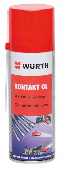 Środek Do Czyszczenia Styków Zmywacz Korozji Konektorowej Wurth Spray 200ml
