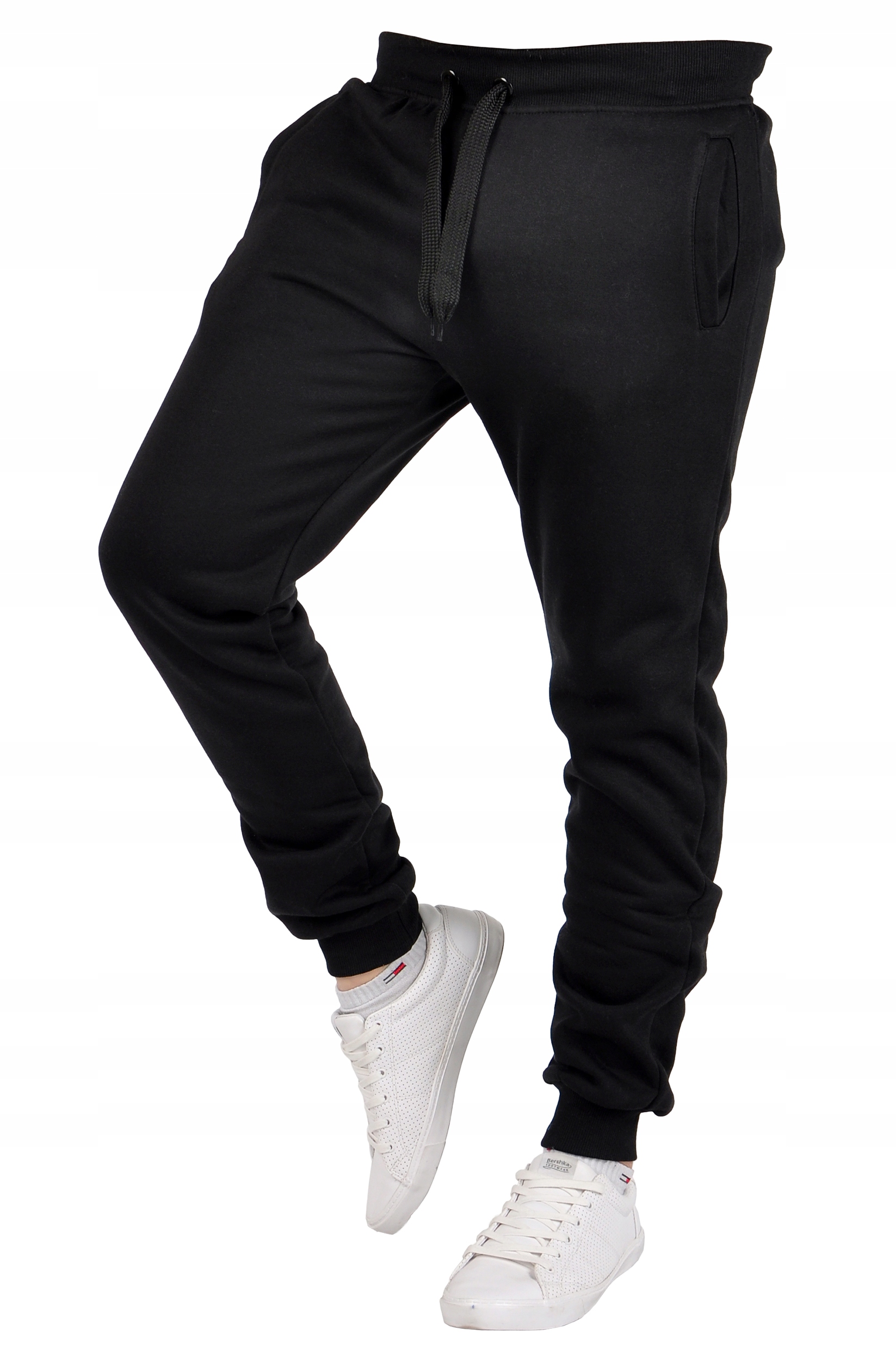 K01 r. XL MĘSKIE SPODNIE DRESOWE JOGGERY GŁADKIE Rozmiar XL