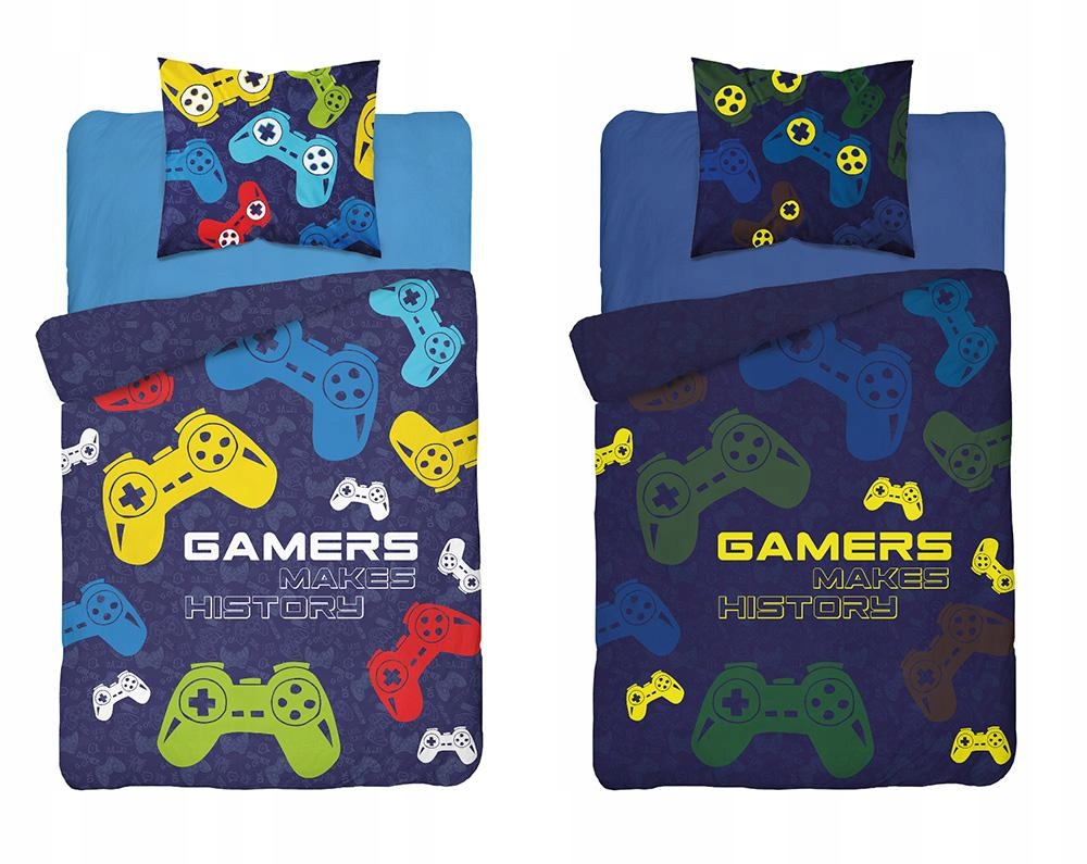 

Komplet pościeli 140x200cm Konsola Pad świeci fluo