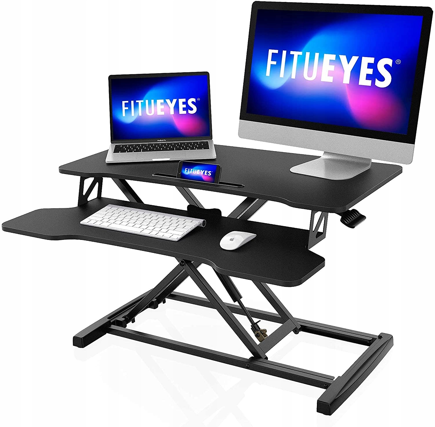 STOLIK POD LAPTOPA ROZKŁADANY 2 POZIOMY CZARNY 80C Model black80