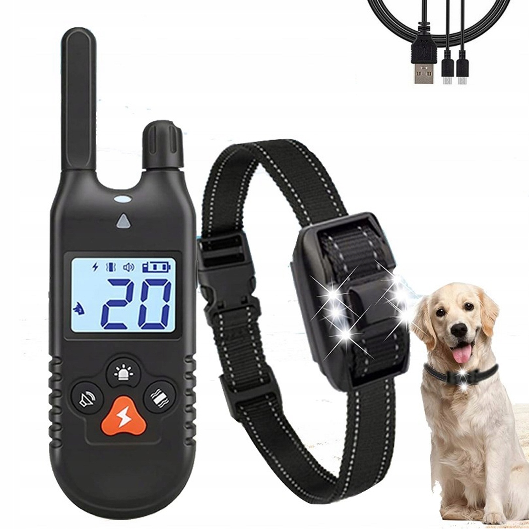 Levně Elektronický Výcvikový Obojek S Dálkovým Ovládáním, 3 Režimy A Dosahem 3000 Stop