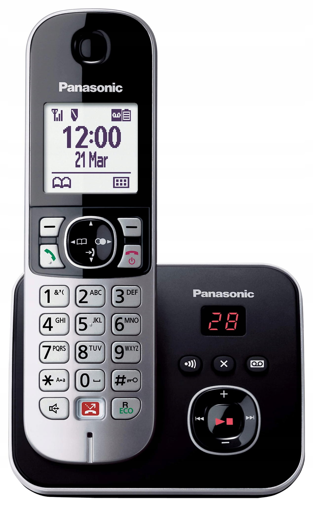 Telefon bezprzewodowy Panasonic KX-TG6861 Domowy