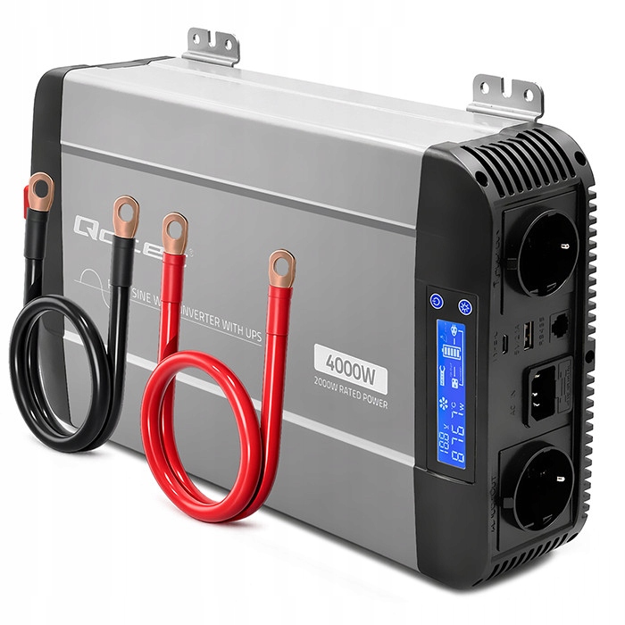 Menič napätia 12V na 230V 2000W Usb-c Ms Wave s Ups LiFePO4 Agm