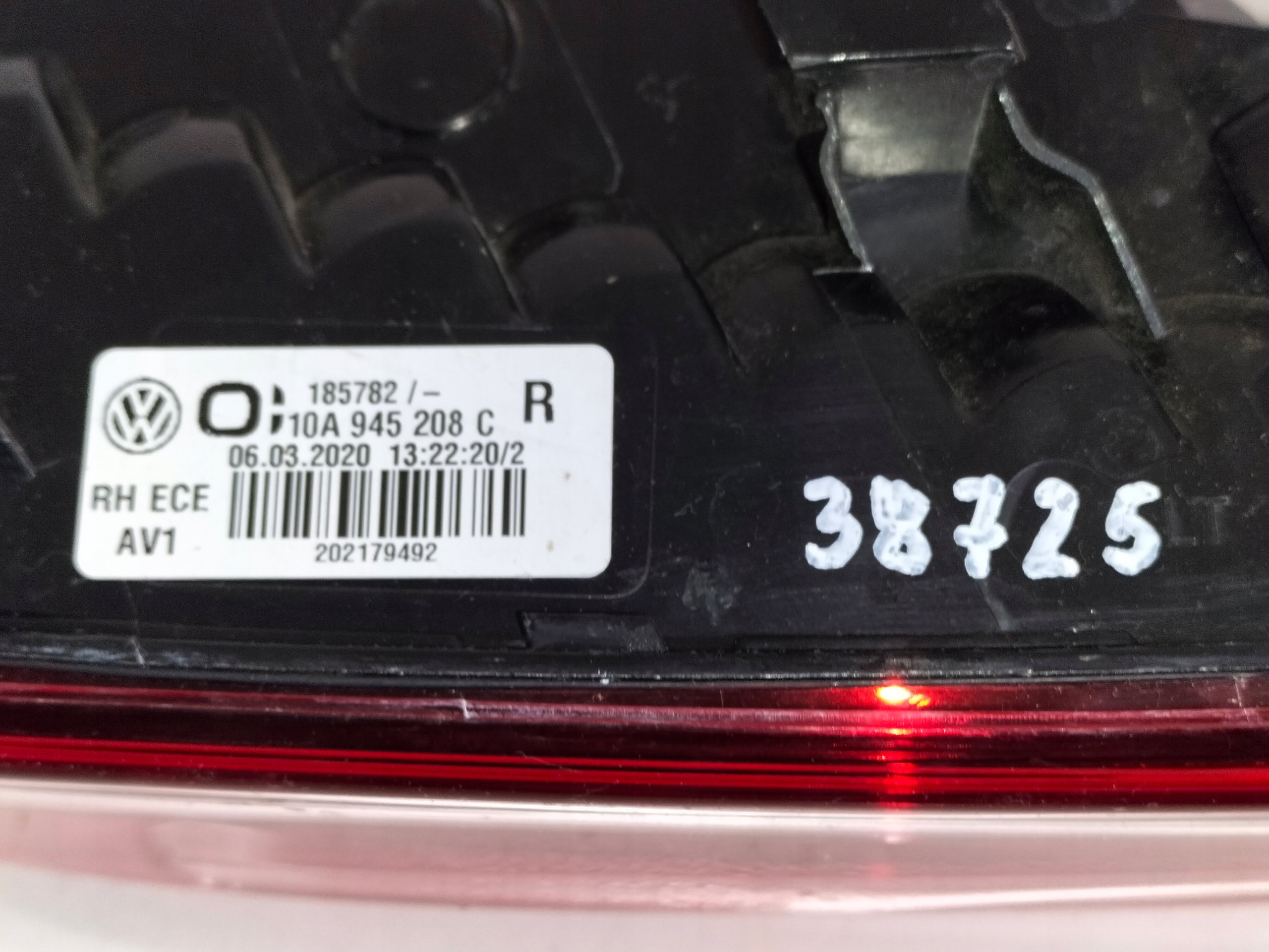 light rear rear part right VW ID3 ID.3 19-23 LED