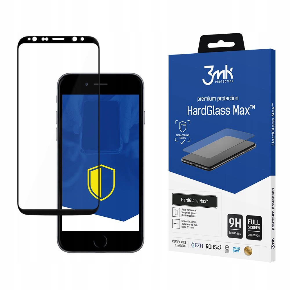 Szkło 9H 3mk HardGlass Max™ na Samsung Galaxy S8+ 3mk Protection