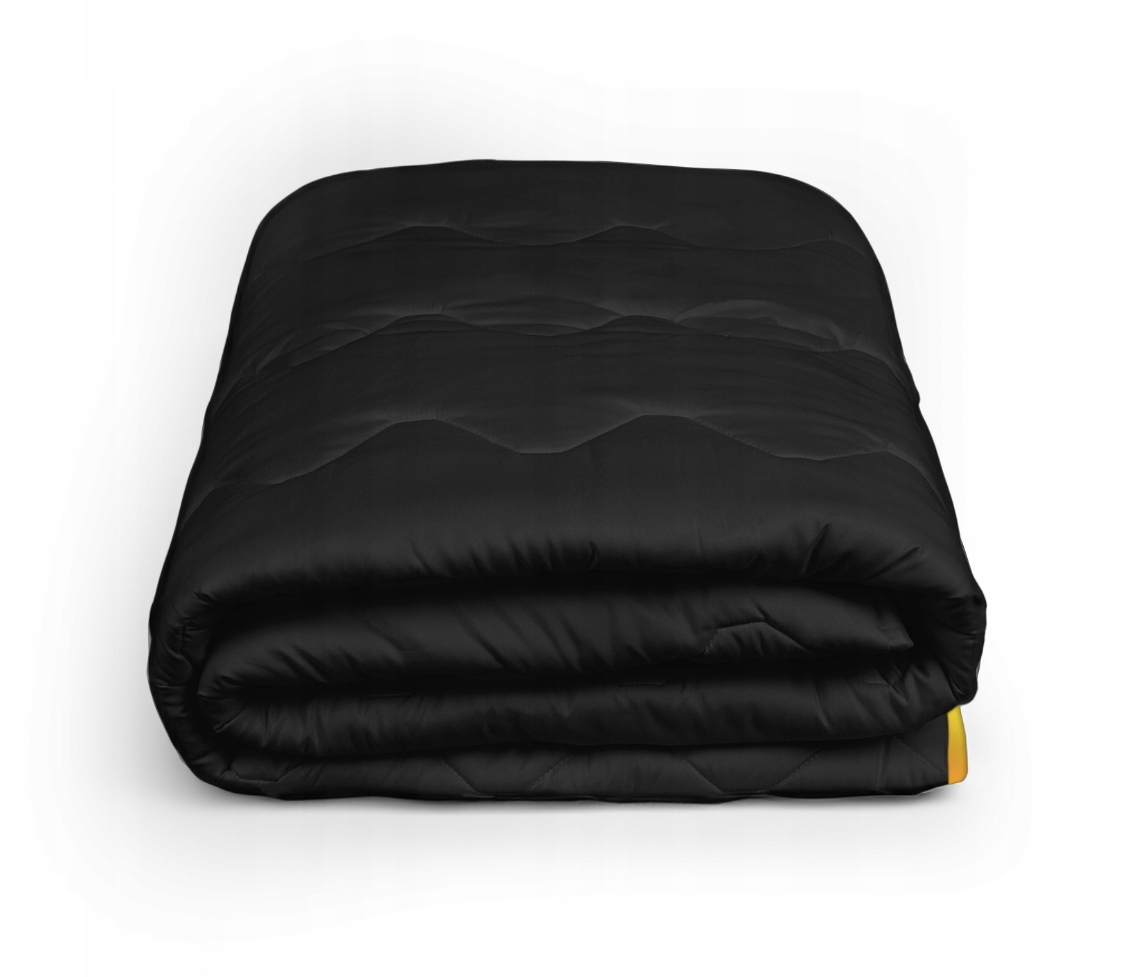 Kołdra 160x200 MIDNIGHT GOLD antyalergiczna CAŁOROCZNA czarna ZŁOTA lamówka Szerokość produktu 160 cm
