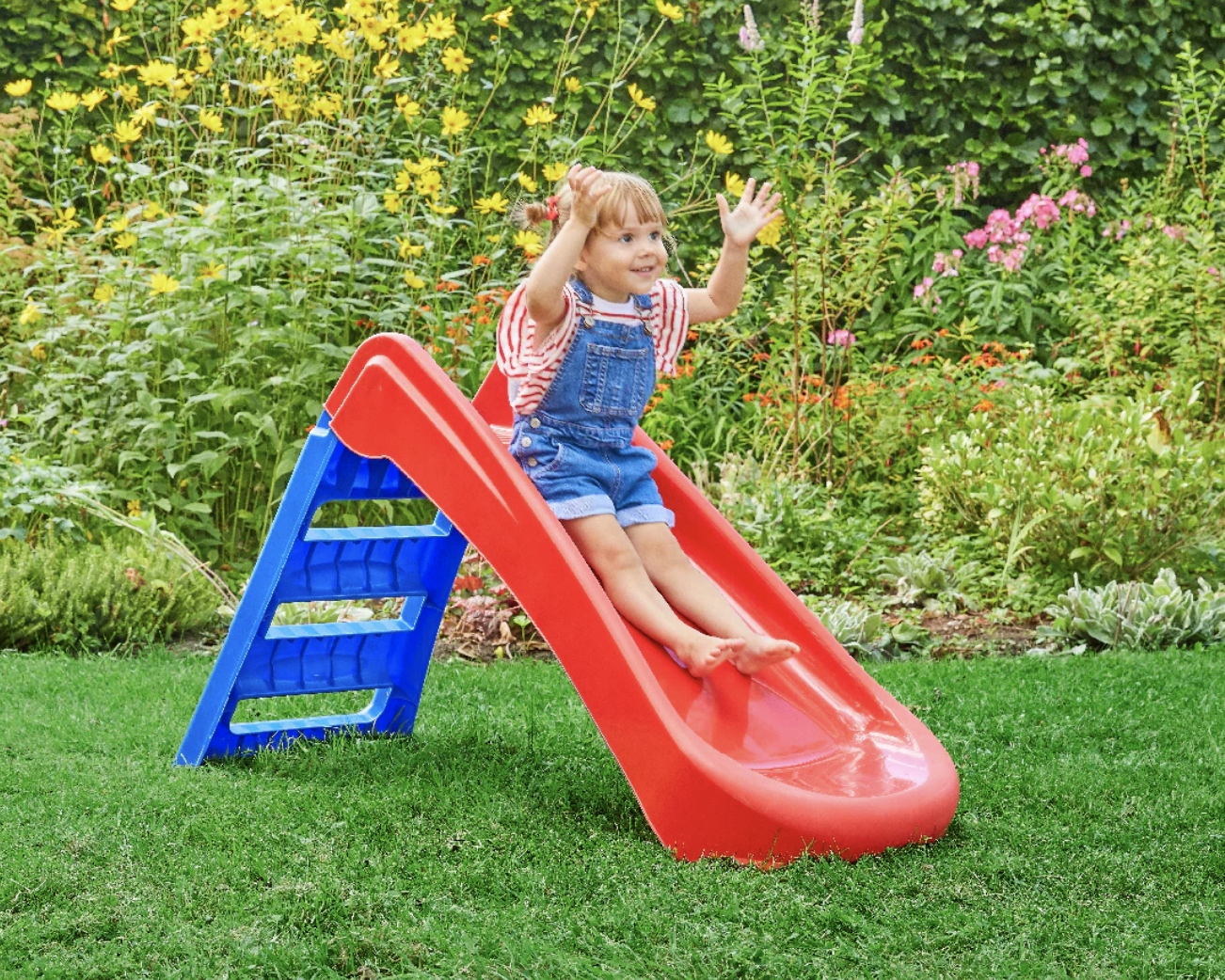 ZJEŻDŻALNIA dla DZIECI 130cm SKŁADANA Duża ŚLIZG Długość ślizgu 130 cm