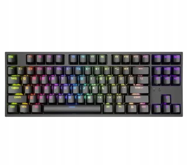 Klawiatura mechaniczna Genesis Thor 404 Tkl Us Rgb Gateron Yellow Pro Black