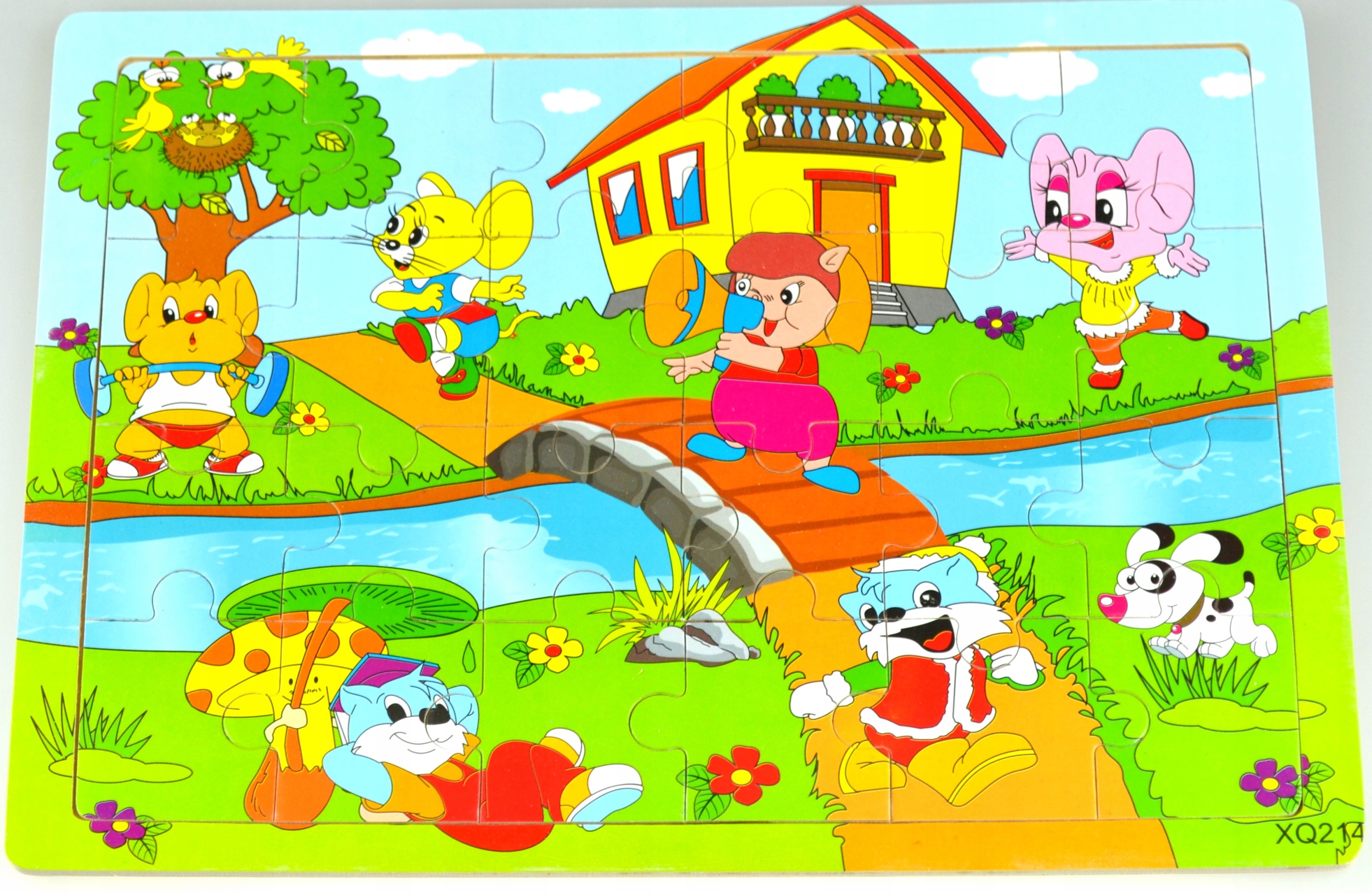 

Edukacyjne Puzzle Drewniane 24 Elementów Rzeka