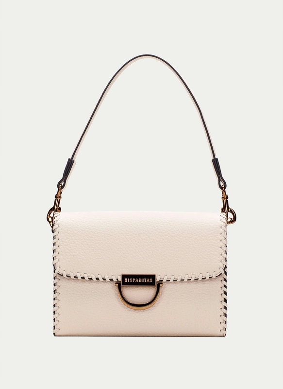 Španělská kabelka s klopou Hispanitas BI254148 Krémová