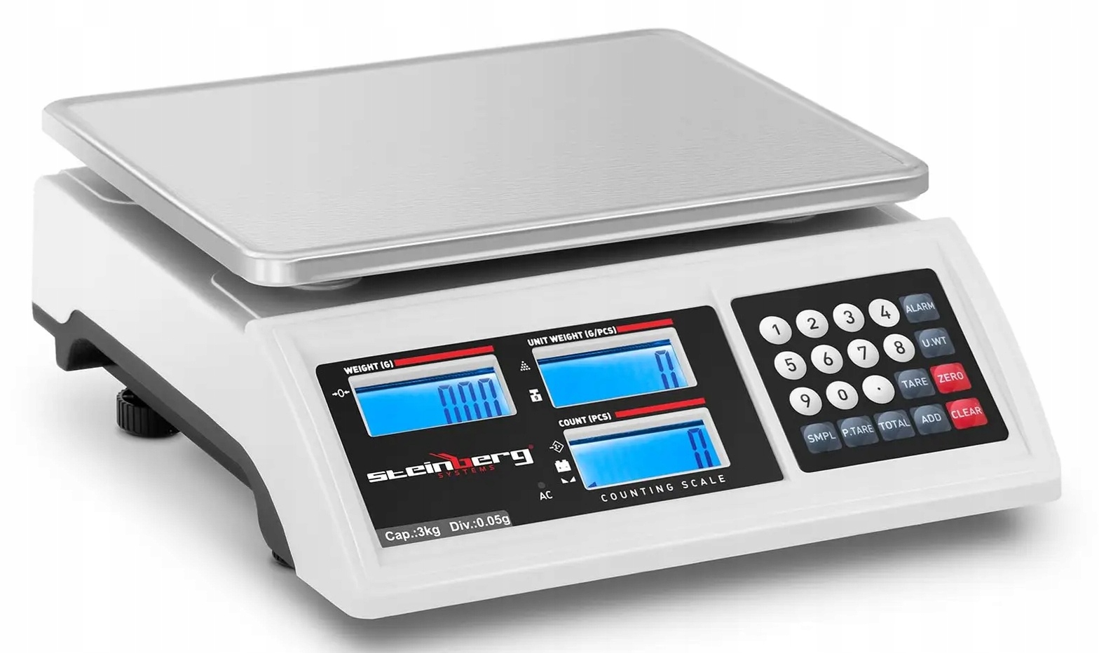 Waga licząca 3kg/0,05g 22,8x28cm Steinberg Systems SBS-ZW-30005 10030498