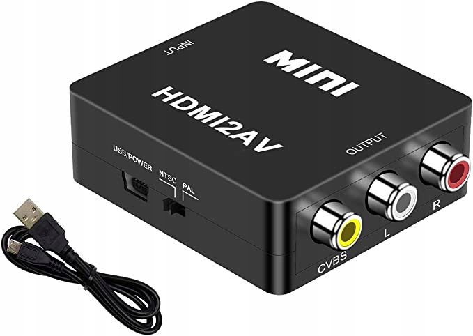 Adapter Konwerter HDMI na AV 1080p