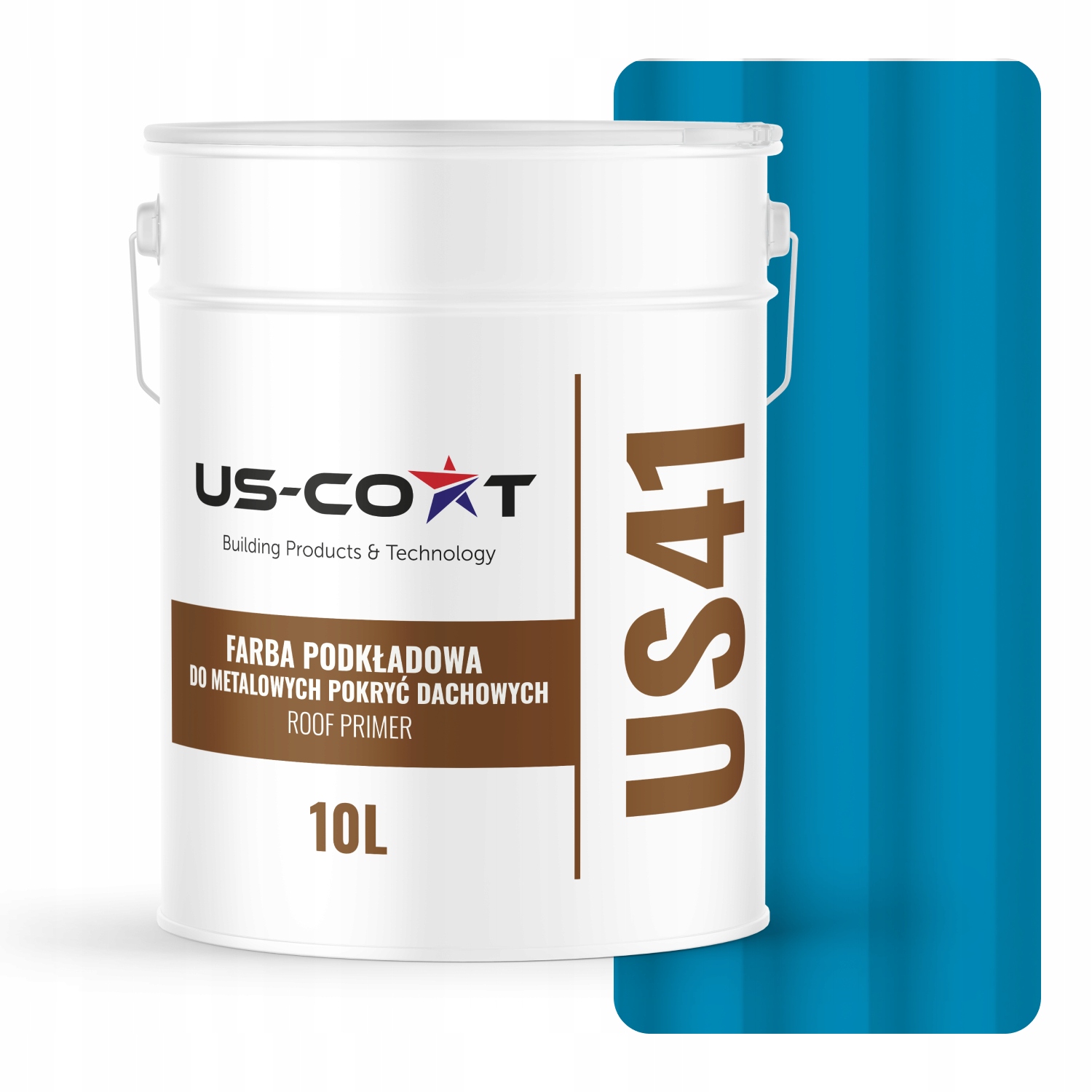 Farba Na Strechu Podkladová Pozinkovaná Oceľ Modrá SVETLO-RAL5012 10L Matná