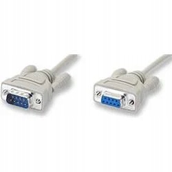 Przedłużacz D-SUB 9-pinowy M/F szeregowy 1:1 5m