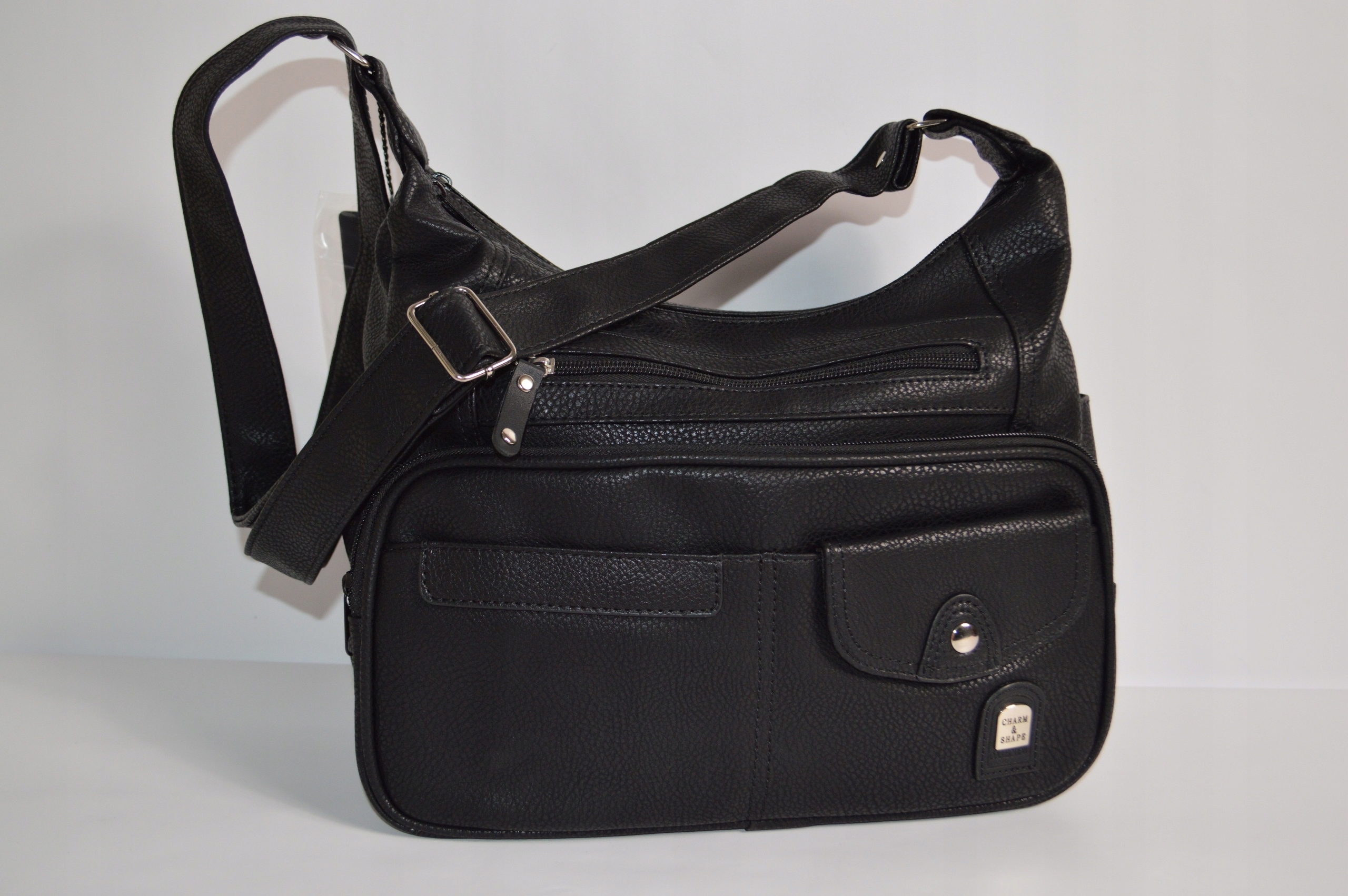 DUŻA TOREBKA DAMSKA LISTONOSZKA NA RAMIĘ Marka Charm & Shape