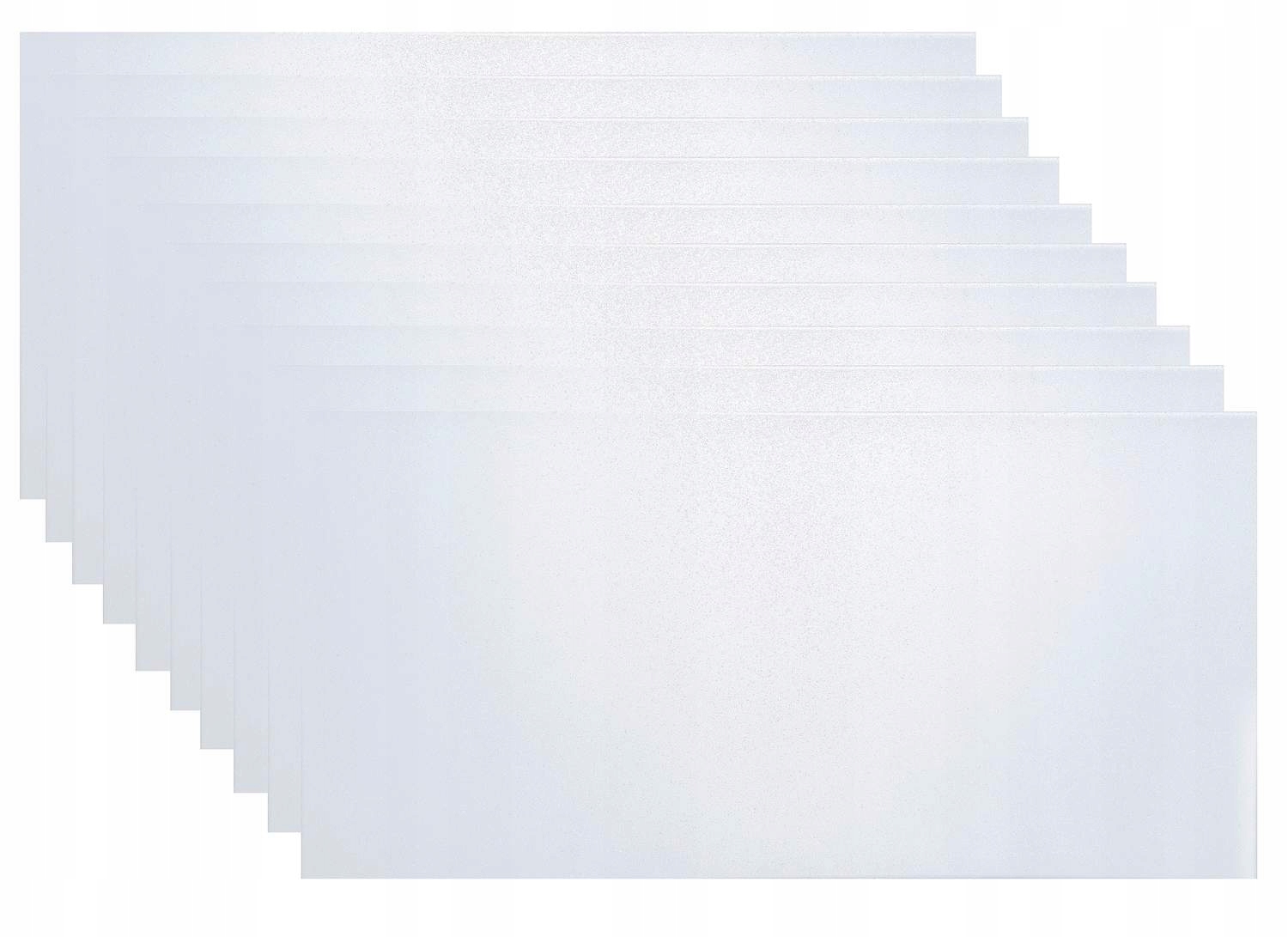 10xPANEL Ścienny Dekoracyjny Biały Gładki 100x50 cm Zestaw 08_XL
