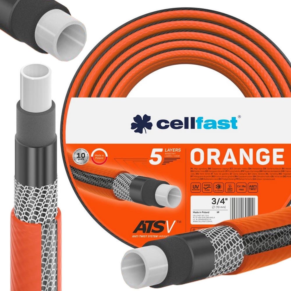 

Wąż Ogrodowy Orange Atsv 3/4'' 15m 5-warstw