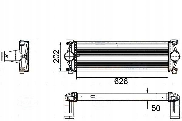 BEHR-HELLA INTERCOOLER RENAULT MASCOTT 3,0DCI 04-