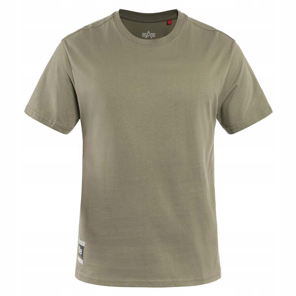 Tričko bavlněné pánské tričko Alpha Backprint Vintage Panel Olive S