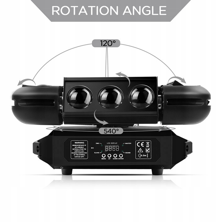 LED OŚWIETLENIE SCENICZNE STORM STROBE 150W Marka bez marki
