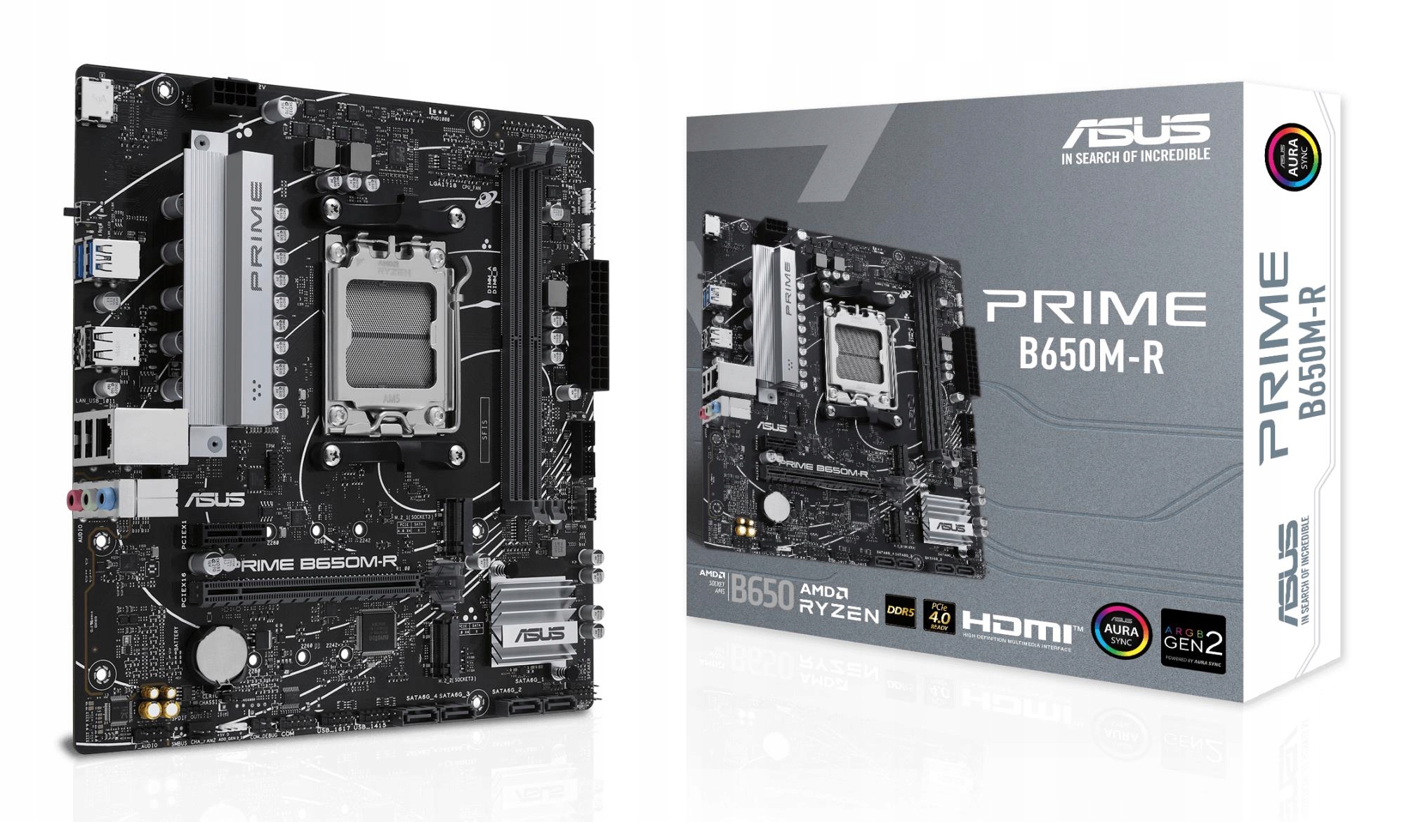 Základná doska|ASUS|AMD B650|SAM5|Micro-ATX|Pamäť DDR5|Pamäťové sloty 2|1xPCI-Exp
