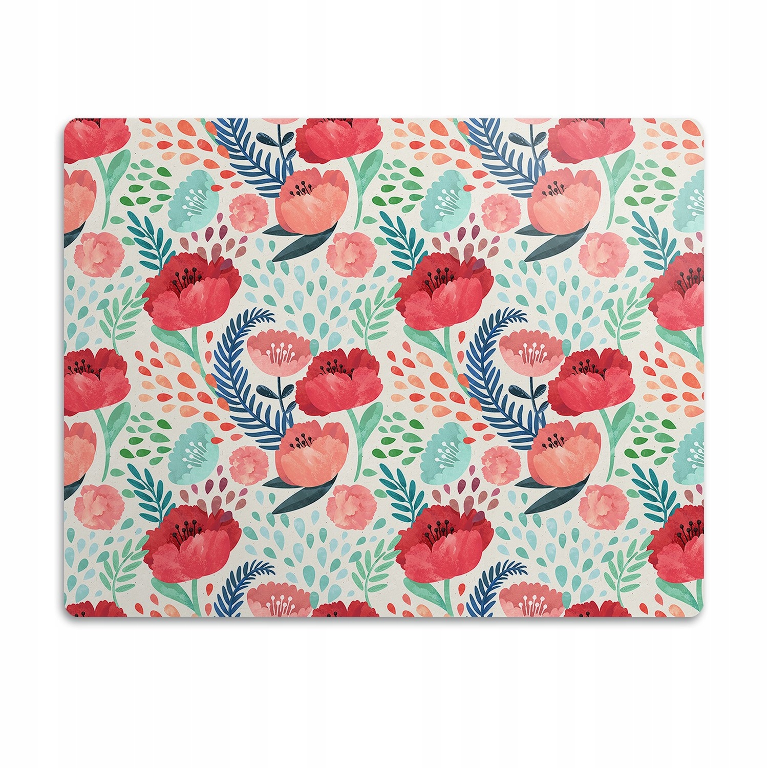 Levně Podložka pod misku pro psa kočku Malované květiny 60x40