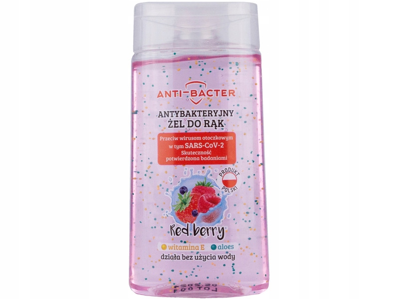 

Żel antybakteryjny do rąk Anti-bacter Red Berry