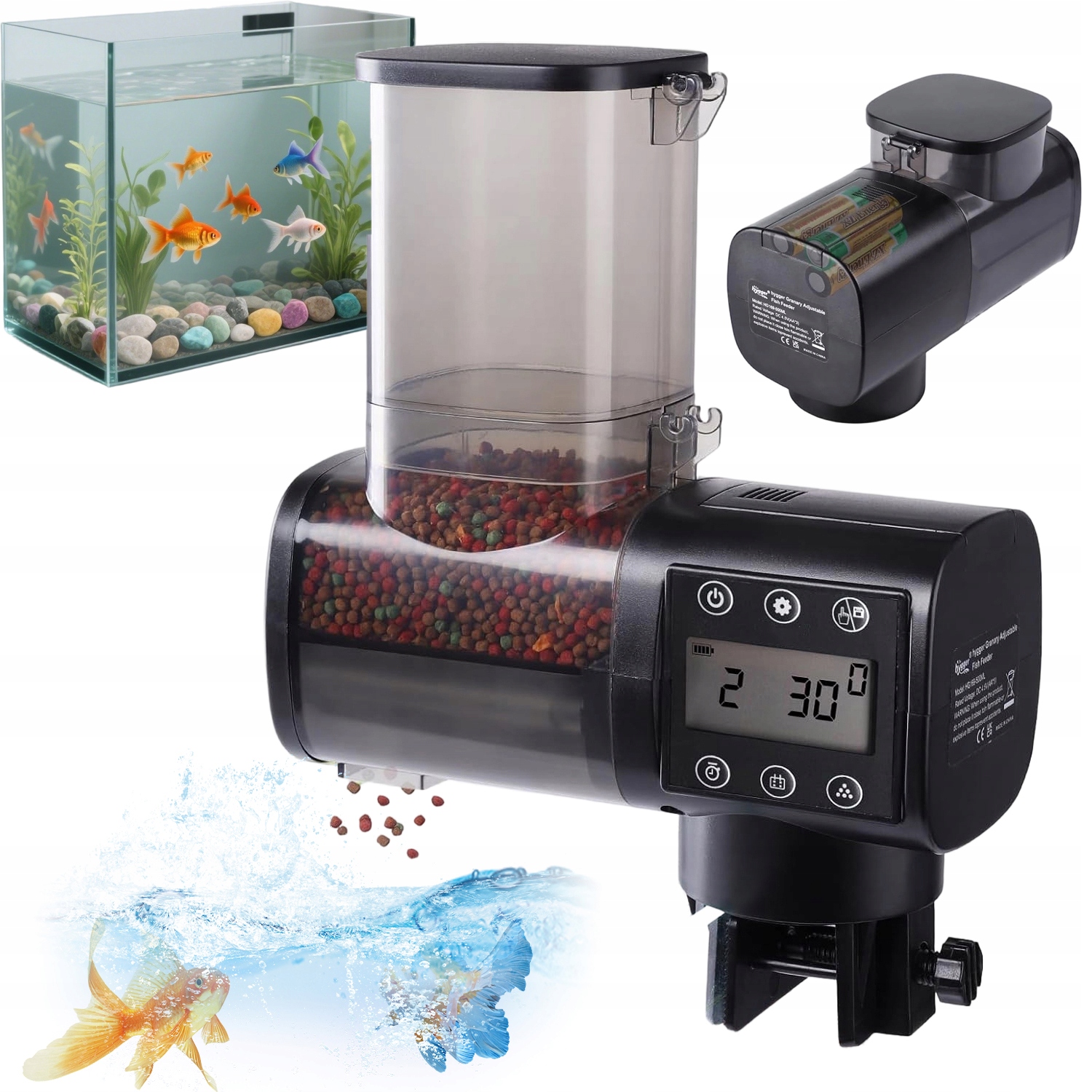 Levně Automatické Krmítko Pro Krmení Ryb V Akváriu 100 ML Automat