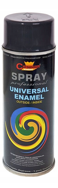 Lakier Spray Emalia Ral 8019 szaro-brązowy Champi