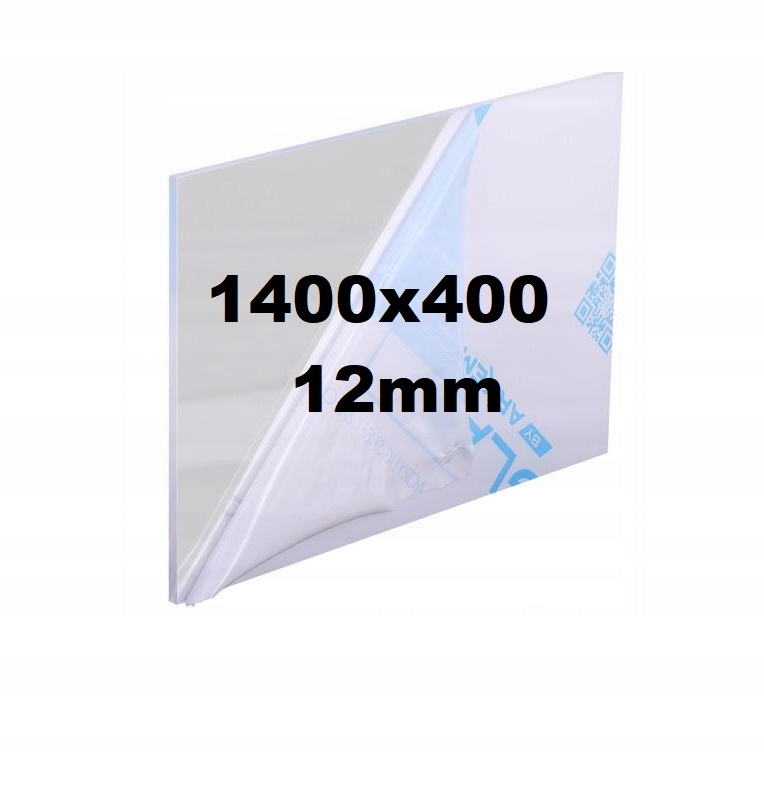 Pleksi /plexi Pleksa /plexa Bezbarvá na míru 1400x400x12mm Akrylová Deska