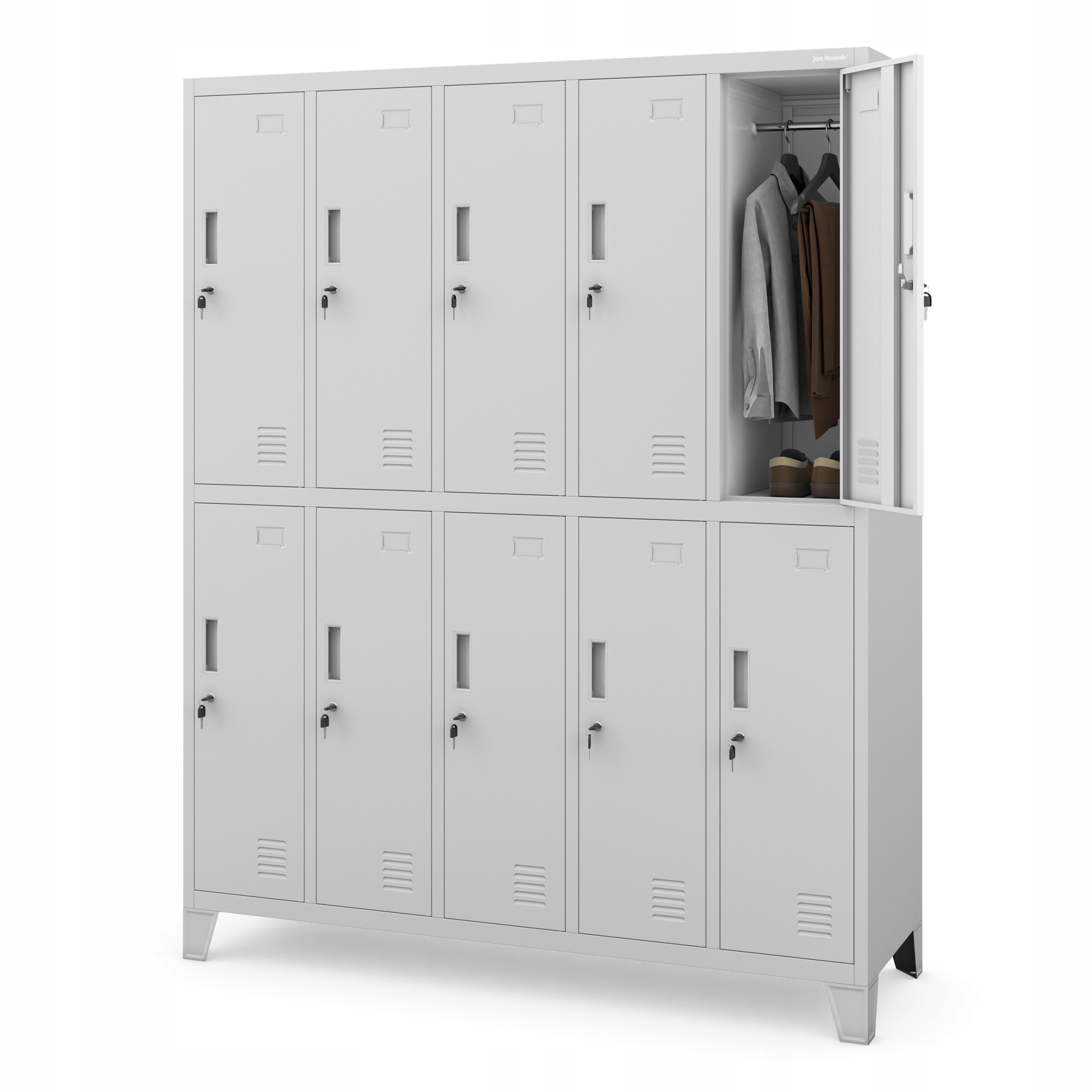 Jan Nowak Skříň Kovová Šatní Skříň Pro Zaměstnance Do Šatny K Bazénu Do Spa Bartek Šedá