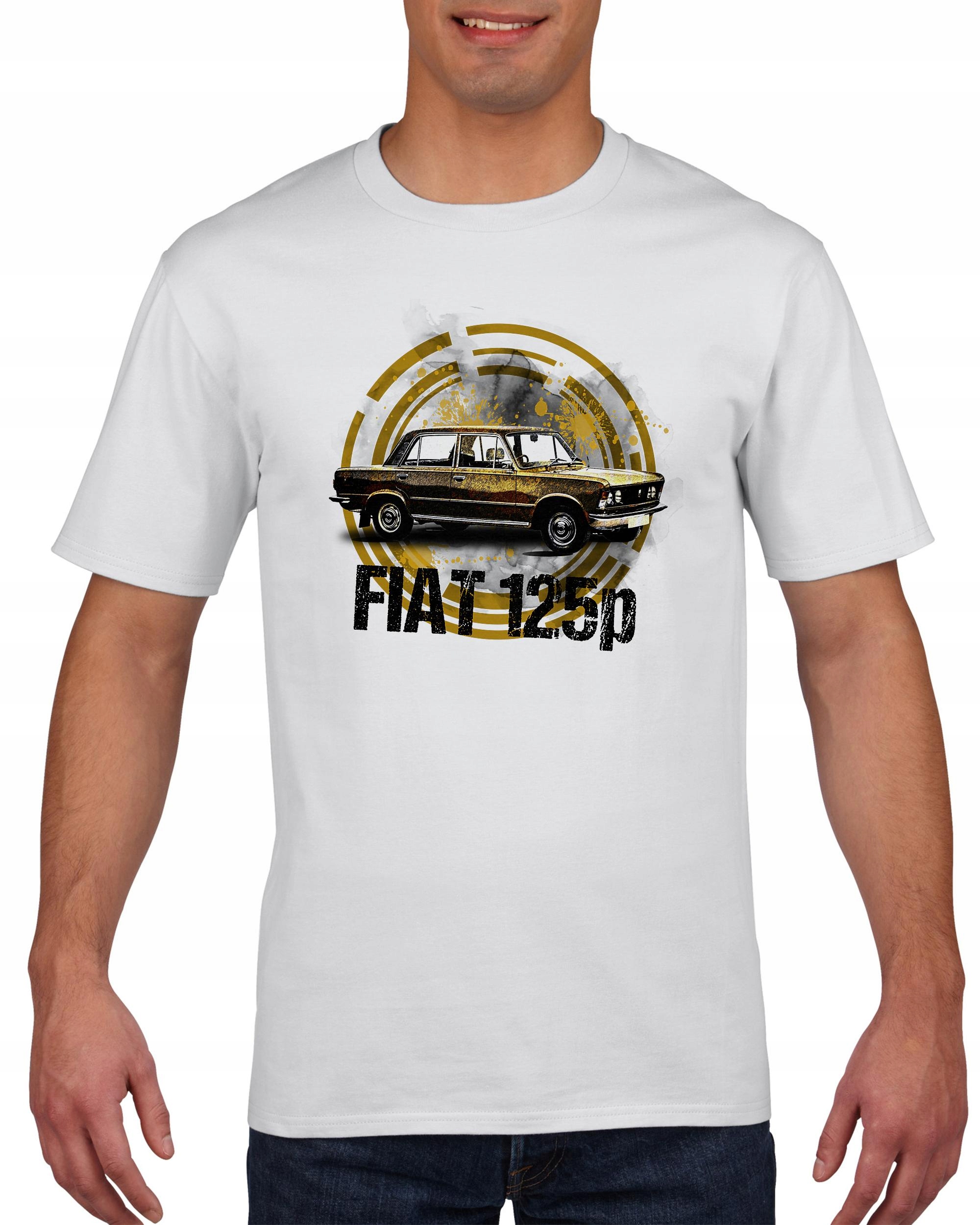 

Koszulka męska Auta Legendy Prl Fiat 125P XXL