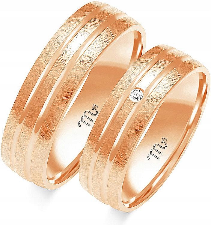 Zlatý snubní prsten pro mladý pár 14k 585 r 35 36 37, originální s gravírováním