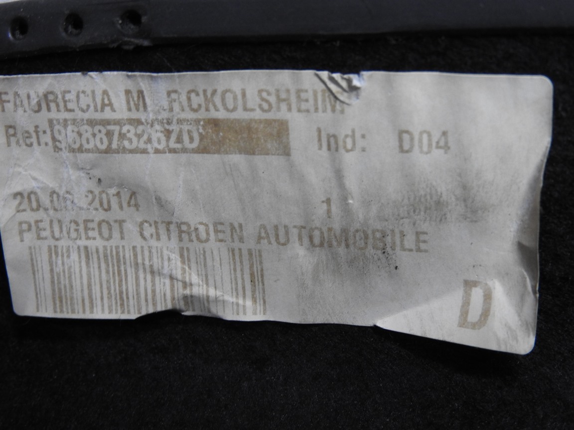 Citroen DS4 11-15 plato rear boot 96887326ZD