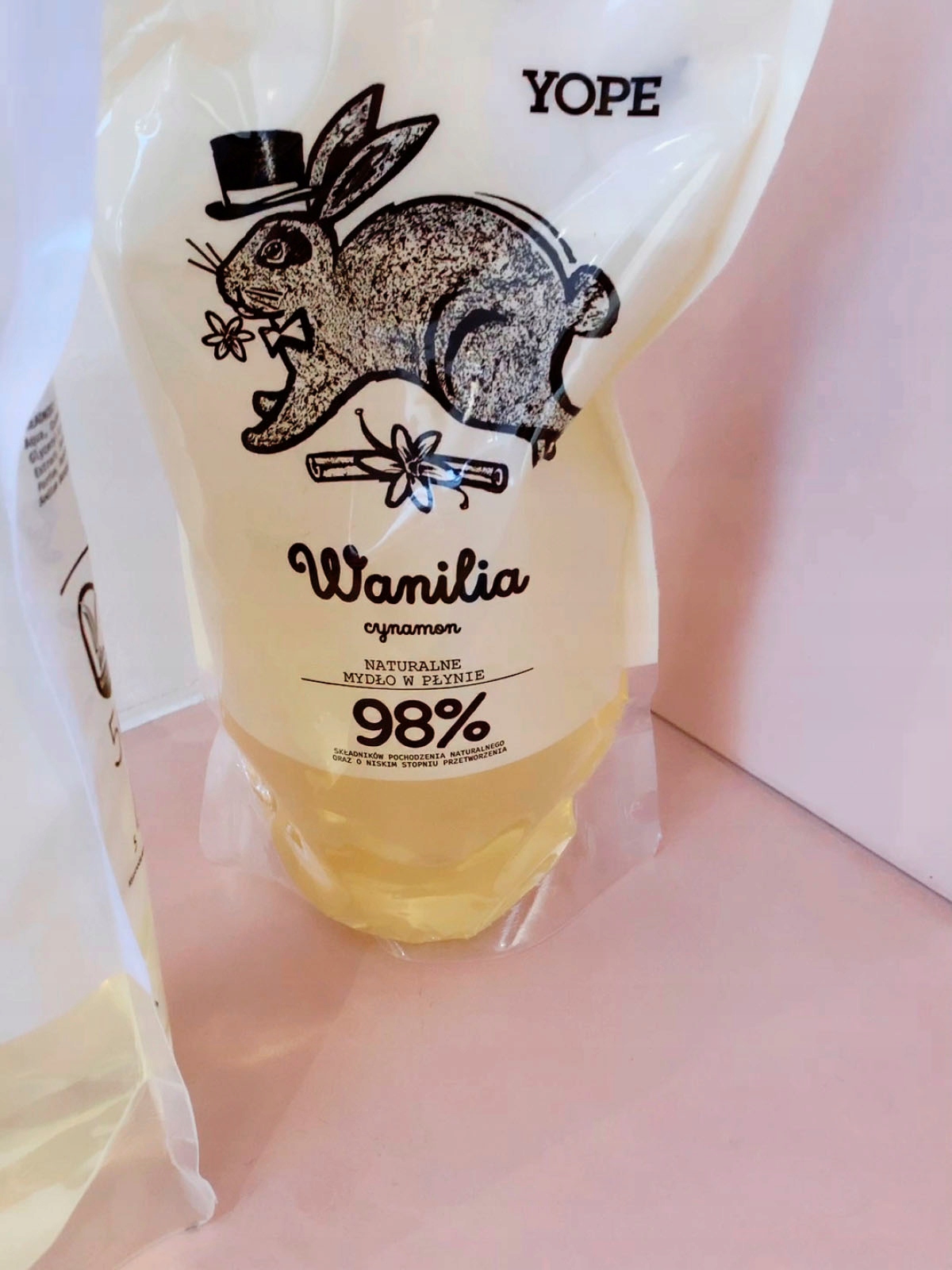 YOPE Refill naturalnego mydła do rąk Wanilia i Cynamon 500ml Stan opakowania oryginalne