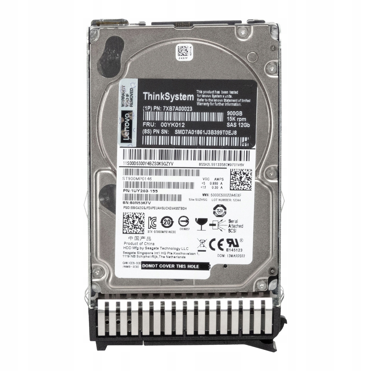 Lenovo 00YK012 7XB7A00023 900GB 15K 256MB SAS-3 2.5'' ST900MP0146