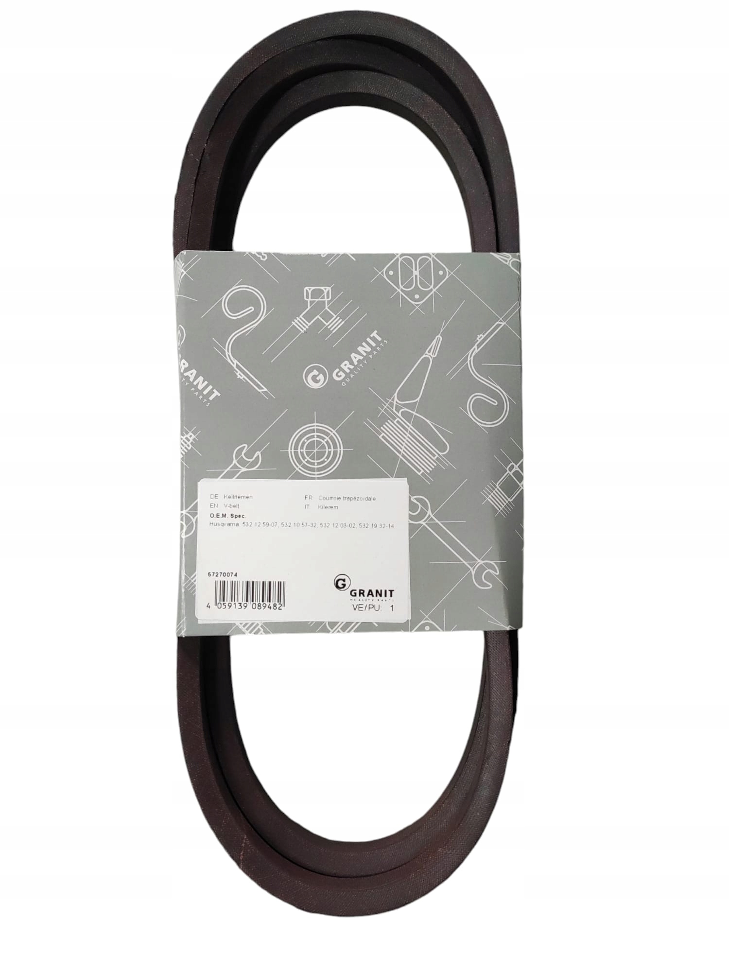 Pohonný řemen pro jízdu Husqvarna TS38 LTH126 CTH126 TS130 TC130 Granit 57270074