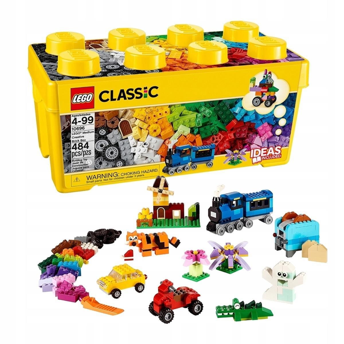 stavebnice Lego 10696 Kreativní Krabička sada 484 ks pneumatiky kola ráfky okna