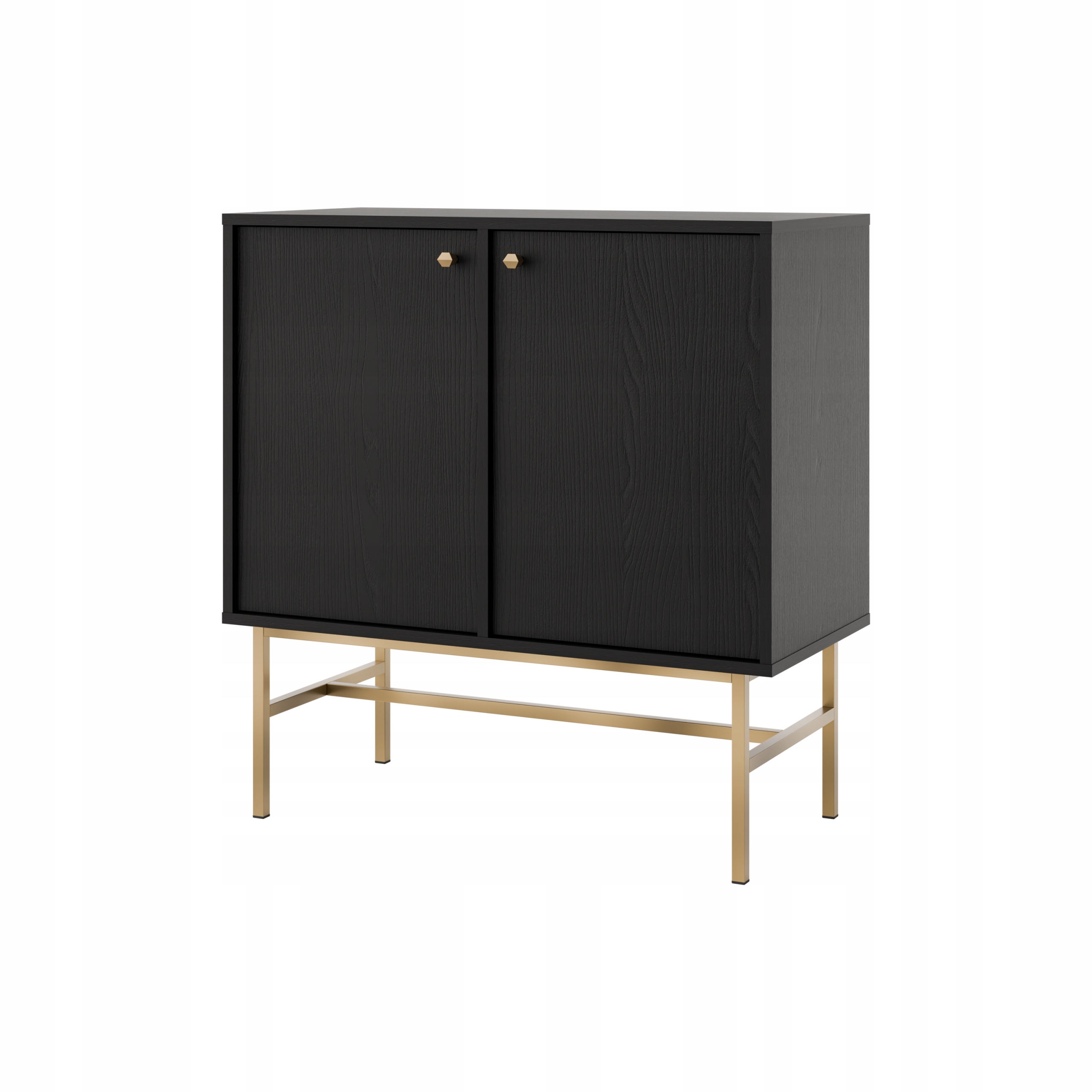 Dvoudveřová komoda do obývacího pokoje Sakai 3 2F T812 Černá