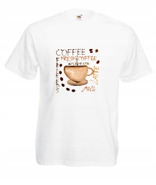 

Tshirt Męska Kawa Coffee Latte Kawka Wzory