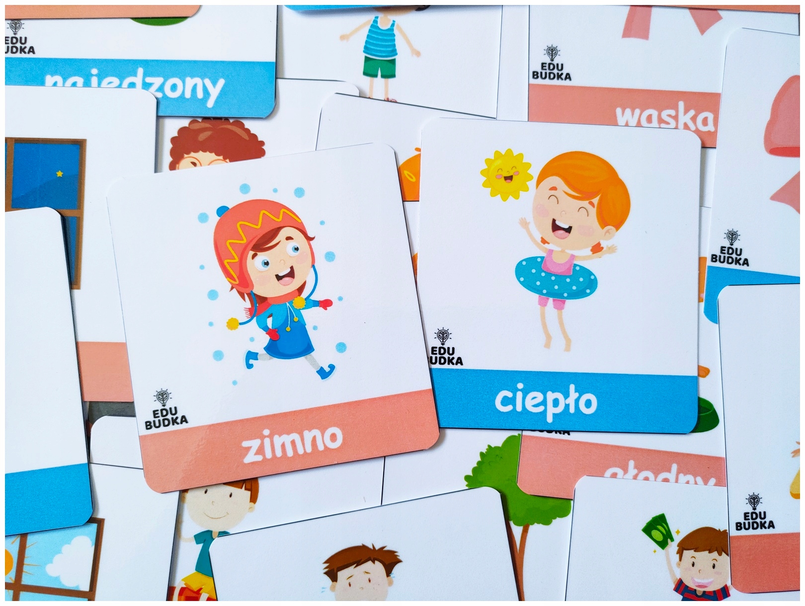 PRZECIWIEŃSTWA 78 kart obrazkowych dla dzieci