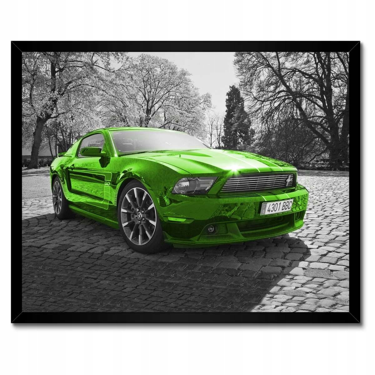 Plakáty v rámu 50x40 Ford Mustang Auto