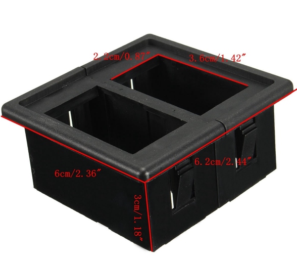 MODUŁOWA OBUDOWA włączników typu carling 2 MIEJSCA Numer katalogowy części CAR-ESC-OB-2