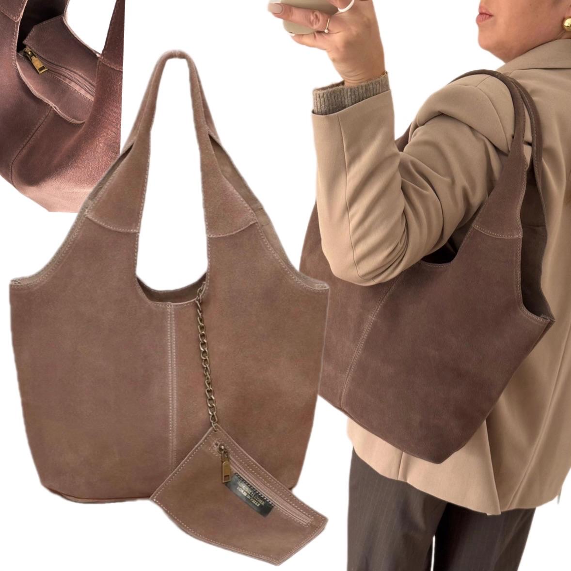 Dámská Kožená Taška Hnědá Virální Kůže Na Jaře Hnědá