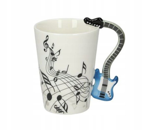 

Kubek Niebieska Gitara Elektryczna muzyka do kawy