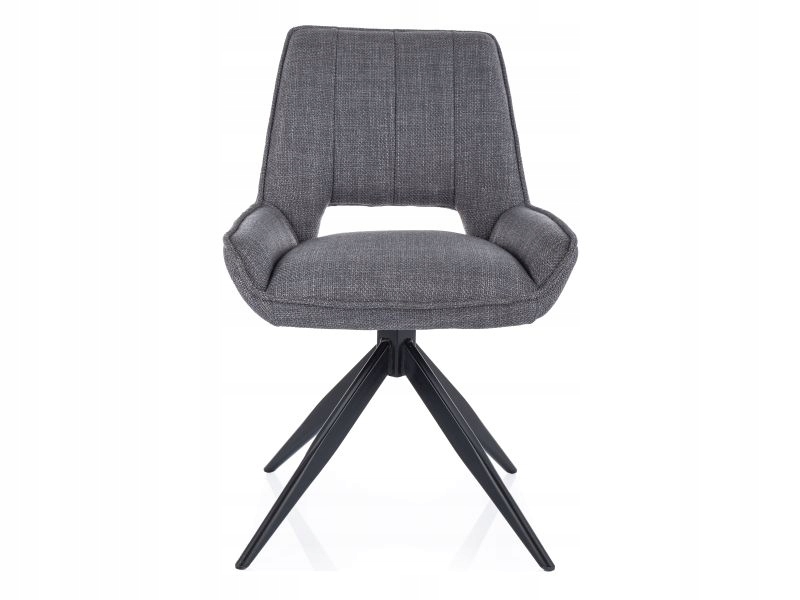 Čalúnená stolička Tello Bjorn šedá/čierna Sig