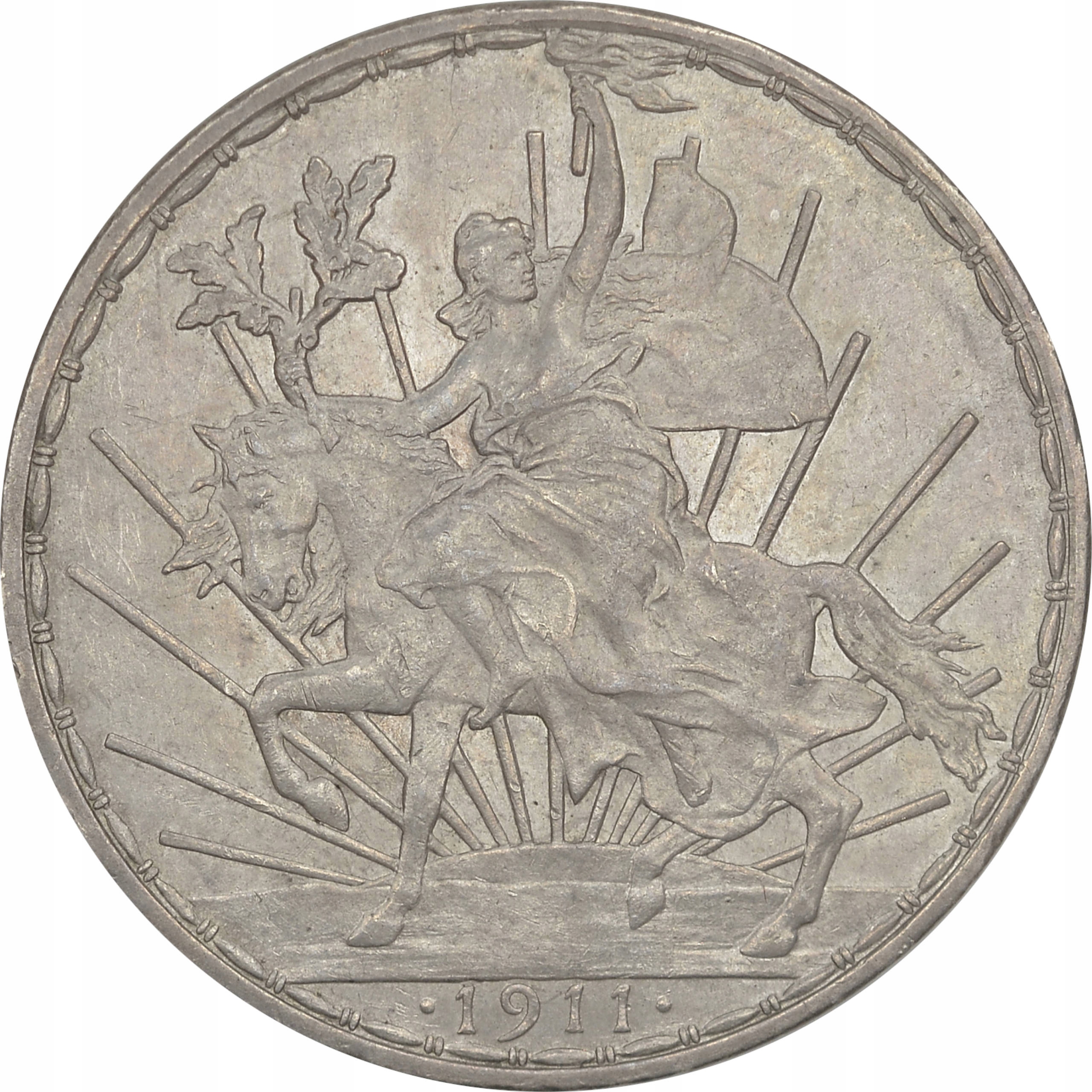 7.aj.MEKSYK, 1 PESO 1911 CABALLITO